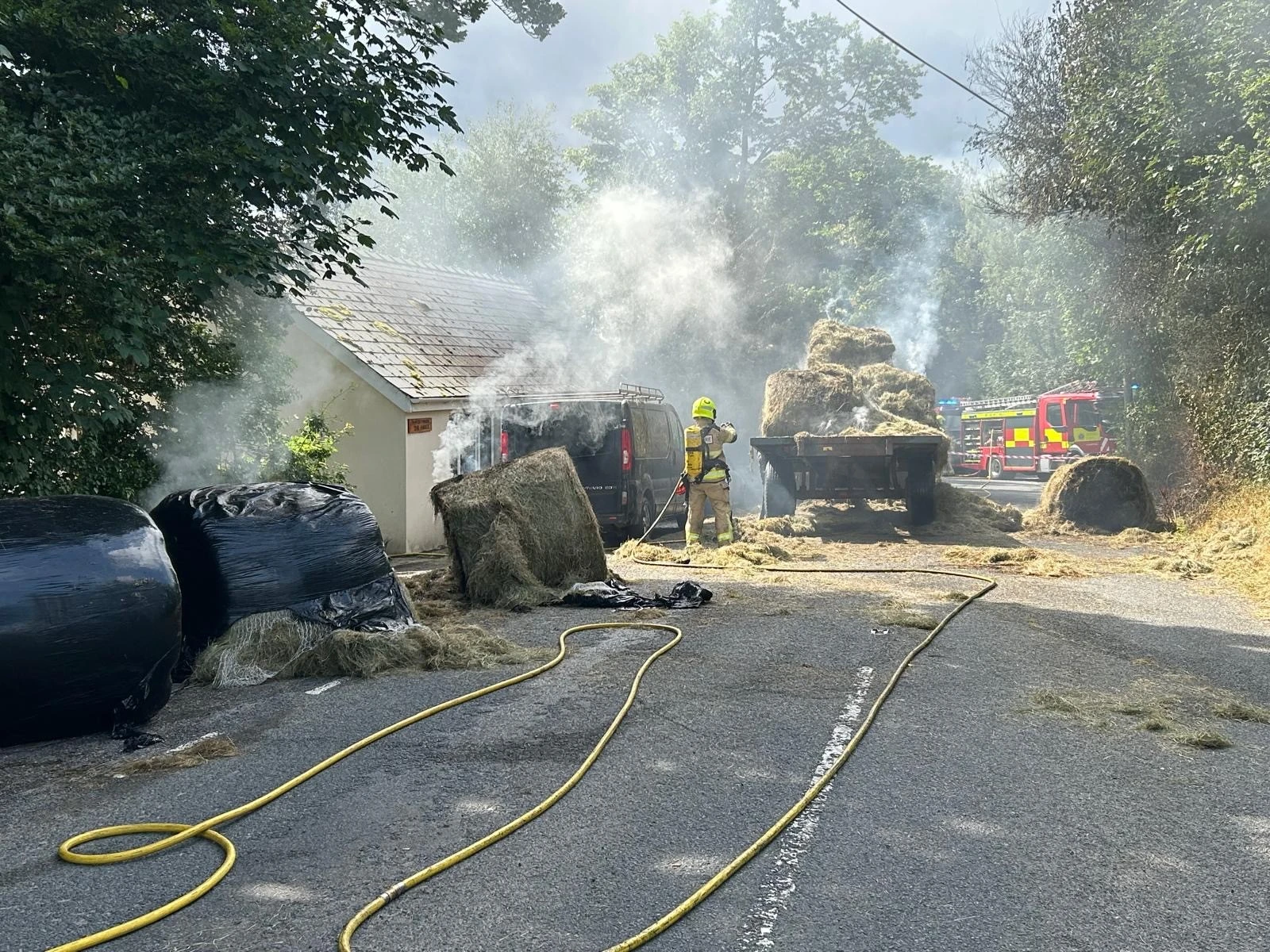 Llangeler Tractor Fire 03